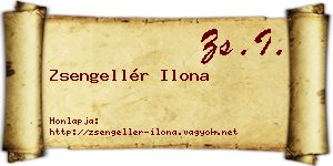 Zsengellér Ilona névjegykártya